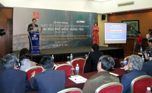 Phát động cuộc thi quốc tế ý tưởng quy hoạch kiến trúc khu Đại học Phố Hiến